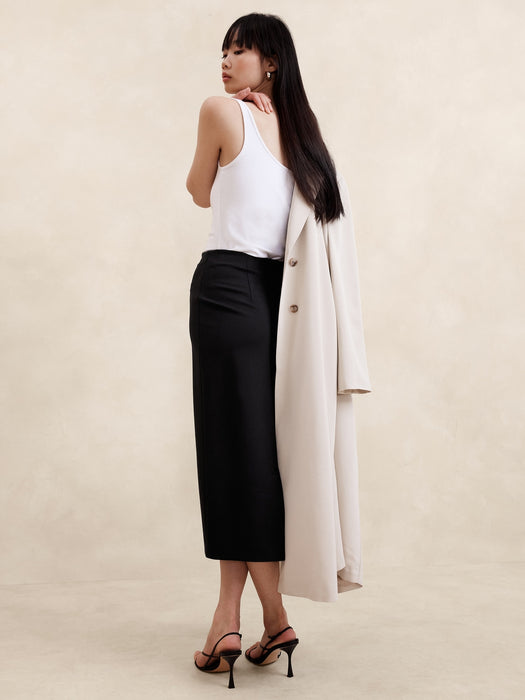 Everywhere Ponte Midi Skirt