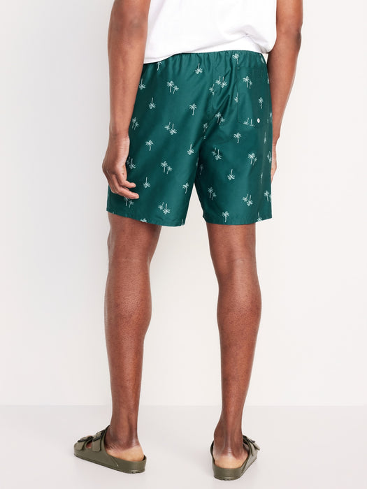 Printed Swim Trunks -- 7-inch inseam