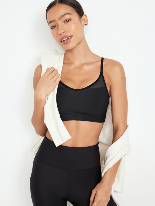 Light Support PowerSoft Mesh-Back Sports Bra