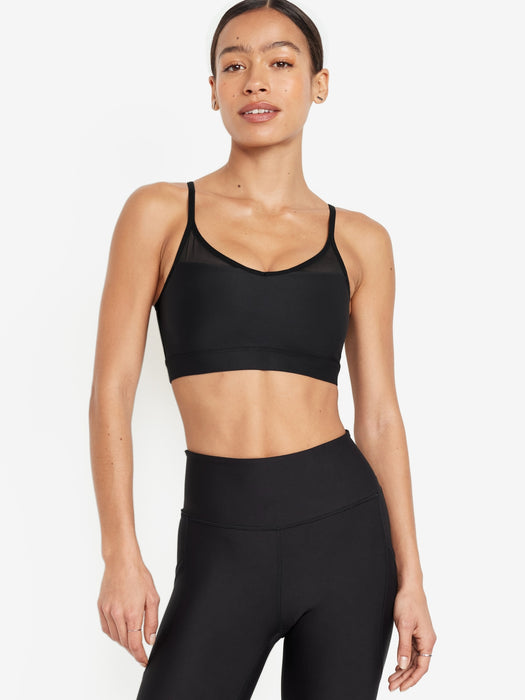 Light Support PowerSoft Mesh-Back Sports Bra