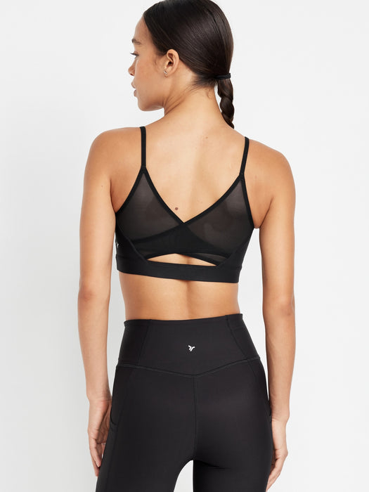 Light Support PowerSoft Mesh-Back Sports Bra