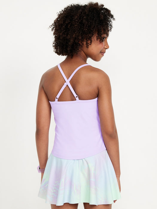 PowerSoft Fitted Cross-Back Tank Top for Girls