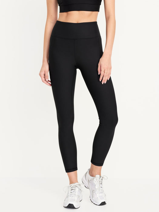 High-Waisted PowerSoft Ribbed Pocket Leggings