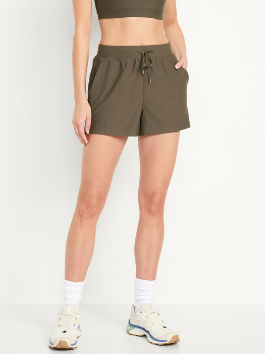 High-Waisted PowerSoft Shorts -- 3-inch inseam