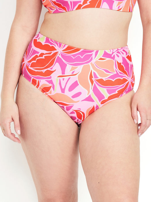 High-Waisted French-Cut Bikini Swim Bottoms