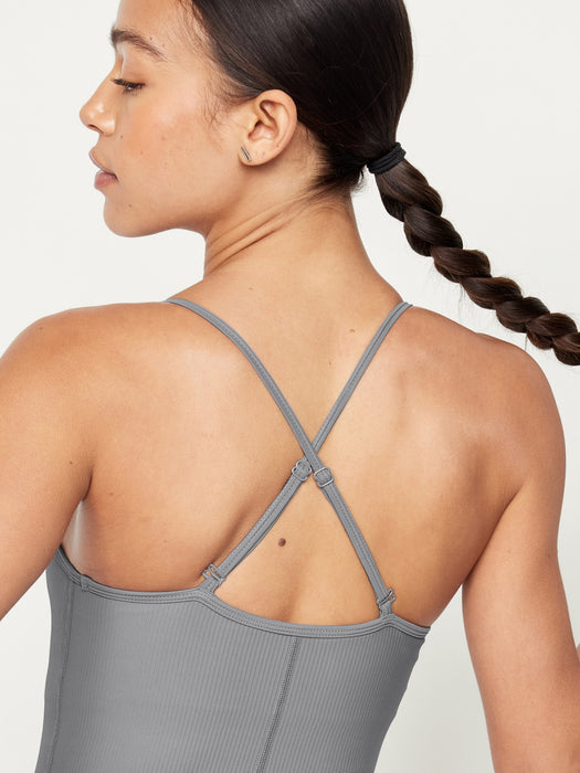 PowerSoft Ribbed 7/8 Cami Bodysuit