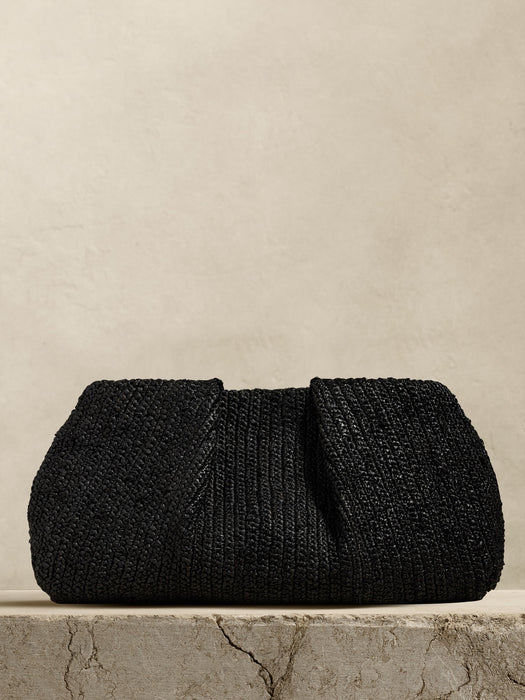Riviera Raffia Clutch