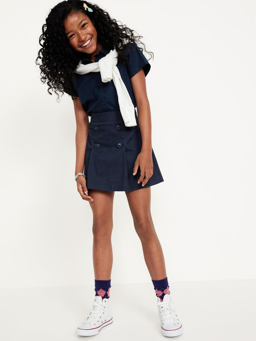 School Uniform Pleated Skort for Girls