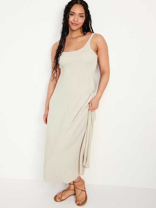 Fit & Flare Rib-Knit Maxi Dress GAP (International) Fit & Flare Rib-Knit Maxi Dress GAP (International)