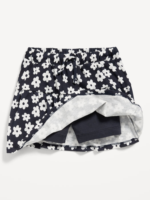 Tiered Jersey-Knit Skort for Toddler Girls
