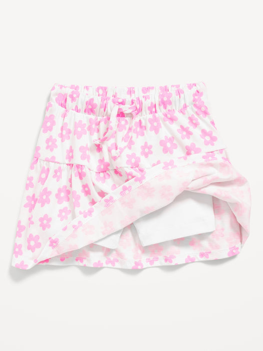 Tiered Jersey-Knit Skort for Toddler Girls