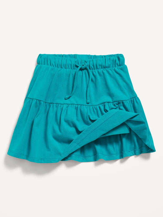 Tiered Jersey-Knit Skort for Toddler Girls