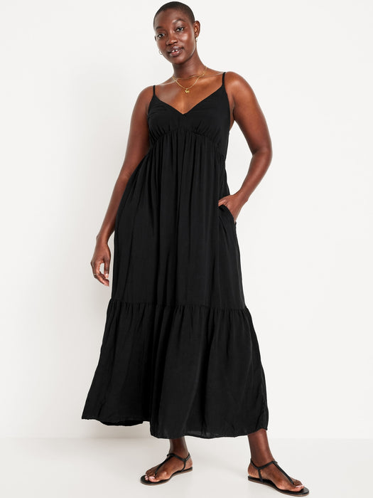 Tiered Maxi Swing Dress