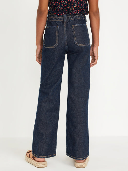 High-Waisted Baggy Wide-Leg Jeans for Girls