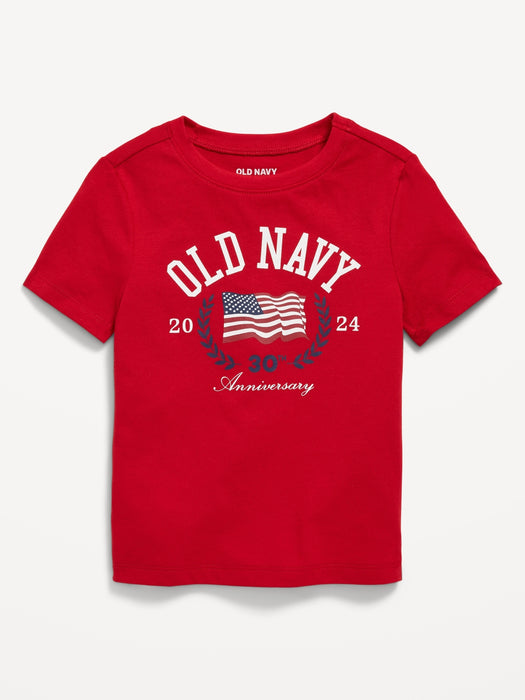 Matching Unisex Short-Sleeve Logo-Graphic T-Shirt for Toddler