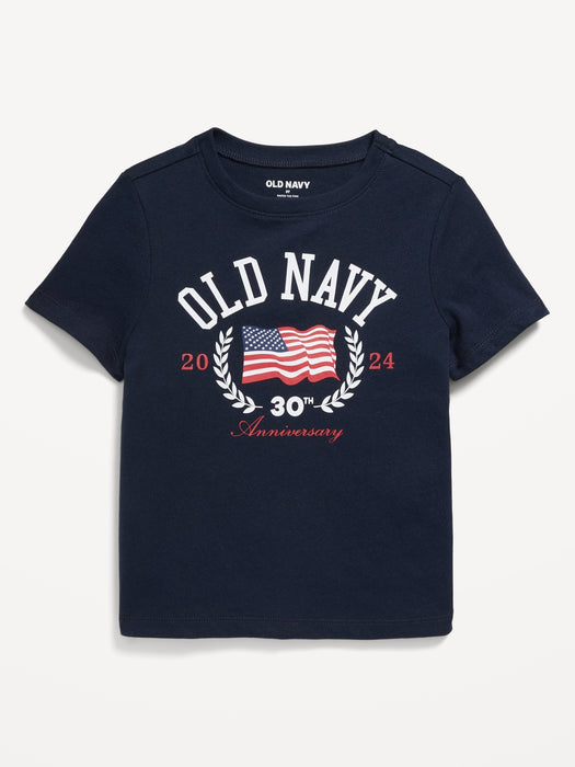 Matching Unisex Short-Sleeve Logo-Graphic T-Shirt for Toddler