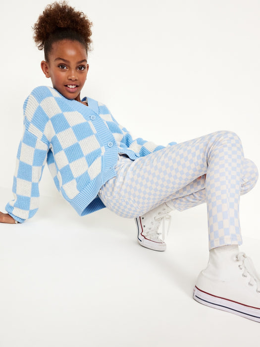 Printed High-Waisted Rockstar 360° Stretch Jeggings for Girls