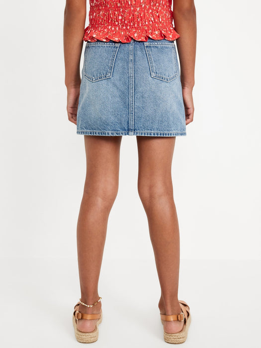 High-Waisted Jean Skirt for Girls