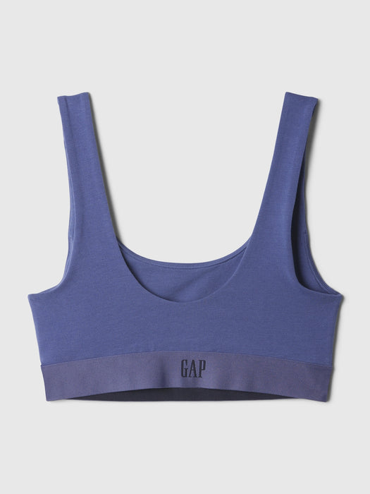 Organic Stretch Cotton Gap Logo Bralette
