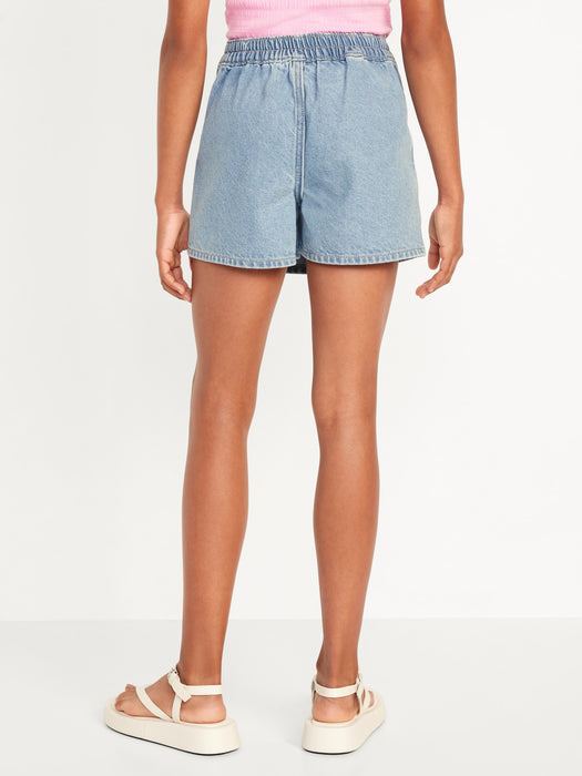 Wrap-Front Jean Skort for Girls