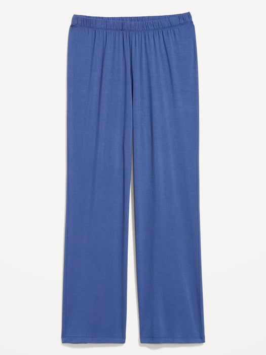 Mid-Rise Knit Jersey Pajama Pant