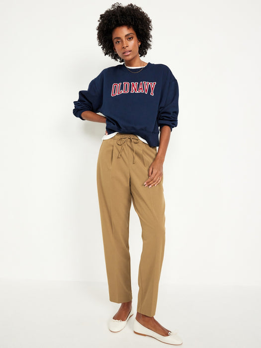 High-Waisted Billie Straight Ankle Trouser