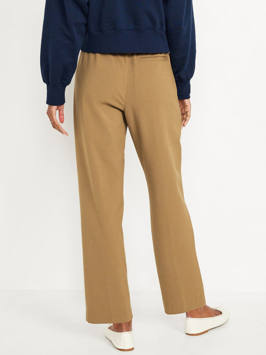 High-Waisted Billie Straight Ankle Trouser