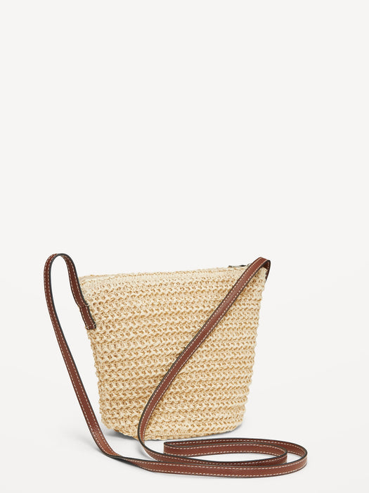 Straw Crossbody Bag