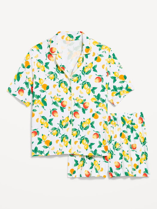 Knit Jersey Pajama Short Set