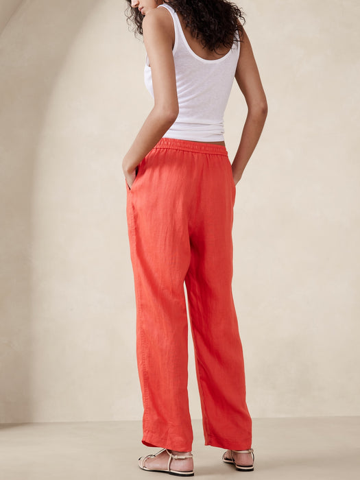 Linen Pull-On Pant