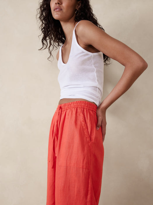 Linen Pull-On Pant