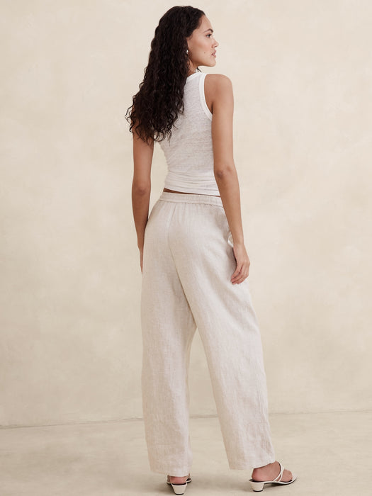 Linen Pull-On Pant