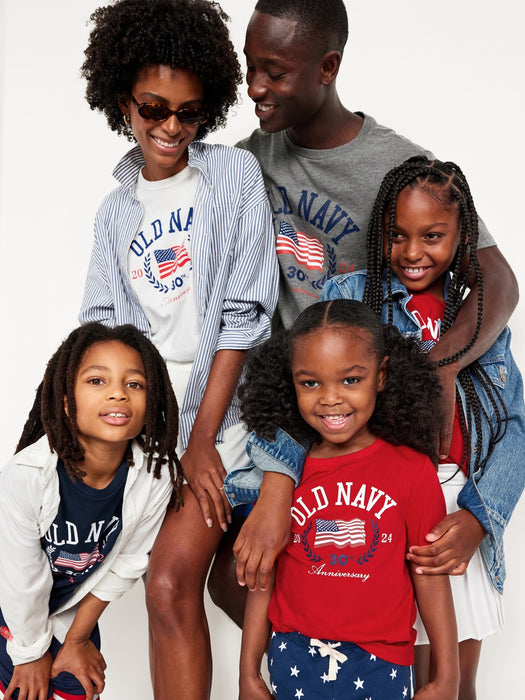 Matching Unisex Short-Sleeve Logo-Graphic T-Shirt for Toddler