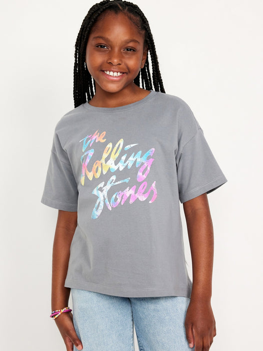 Oversized Licensed Graphic T-Shirt for Girls