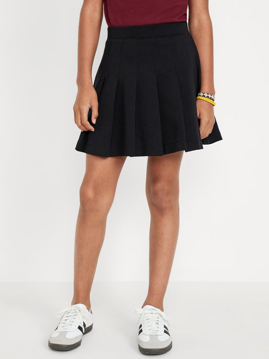 School Uniform Pleated Knit Skort for Girls