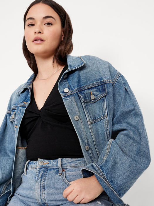 Fitted Twist-Front Top