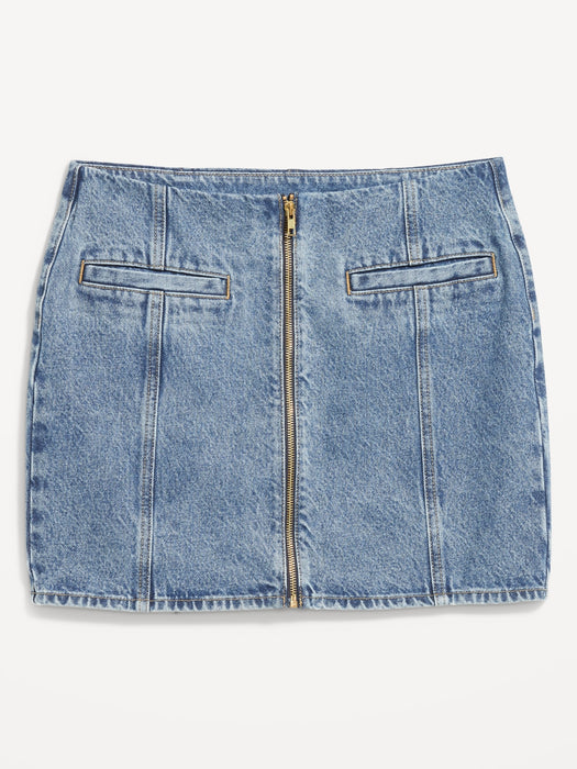 Mid-Rise OG Jean Mini Skirt