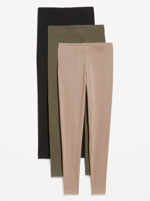 High-Waisted Leggings 3-Pack