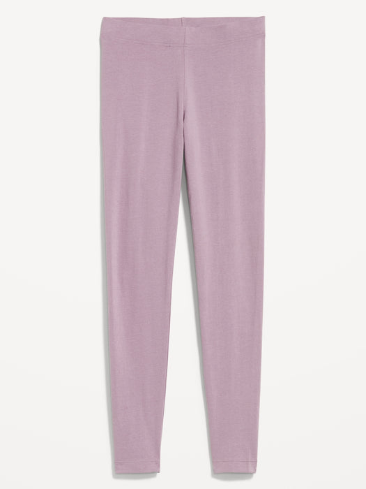 High-Waisted Jersey Ankle Leggings