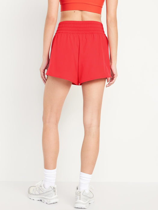 Extra High-Waisted Run Shorts -- 3-inch inseam