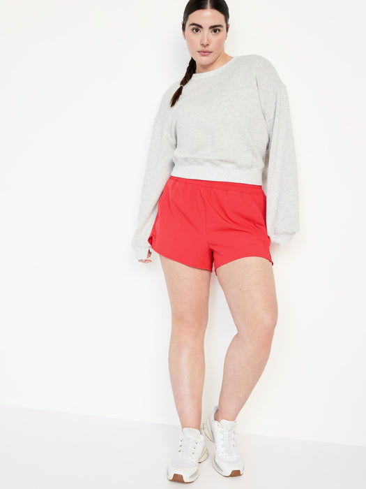 Extra High-Waisted Run Shorts -- 3-inch inseam