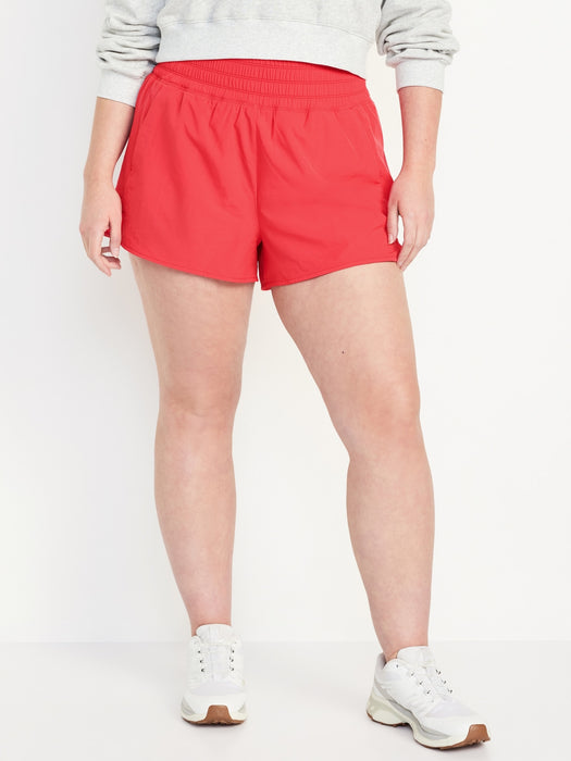 Extra High-Waisted Run Shorts -- 3-inch inseam