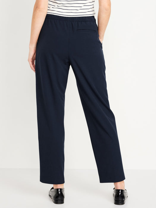 High-Waisted Billie Straight Ankle Trouser