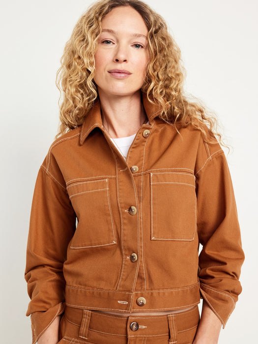 Crop Utility Jacket
