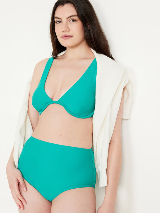 High-Waisted French-Cut Bikini Swim Bottoms