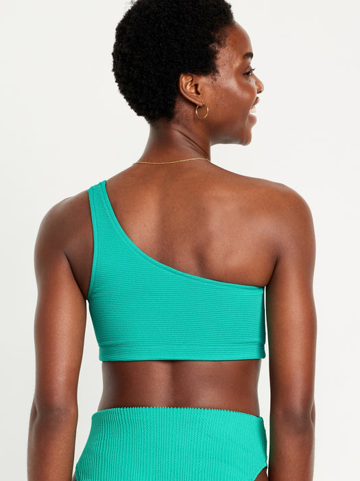 One-Shoulder Bikini Swim Top