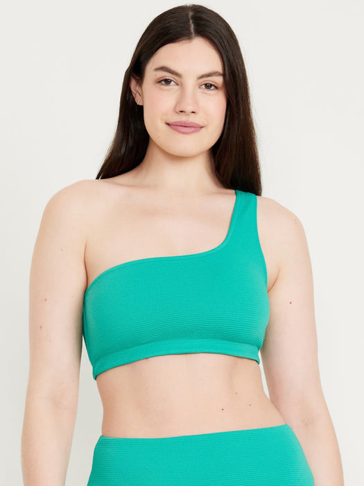 One-Shoulder Bikini Swim Top