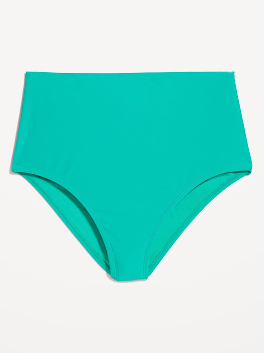 High-Waisted French-Cut Bikini Swim Bottoms