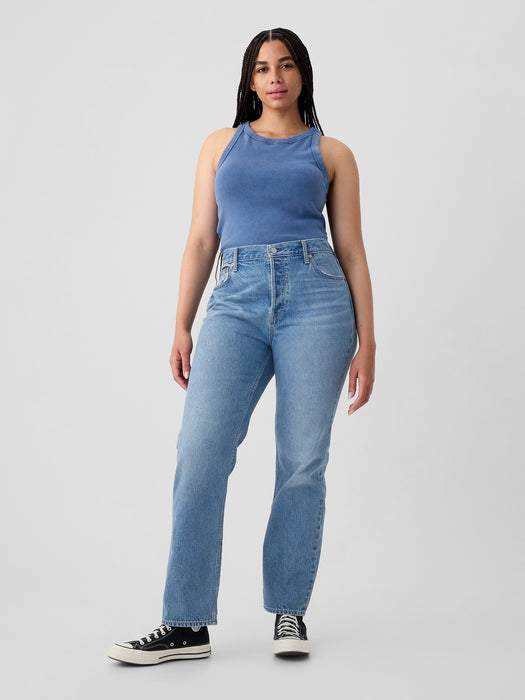 High Rise Rigid '90s Straight Jeans