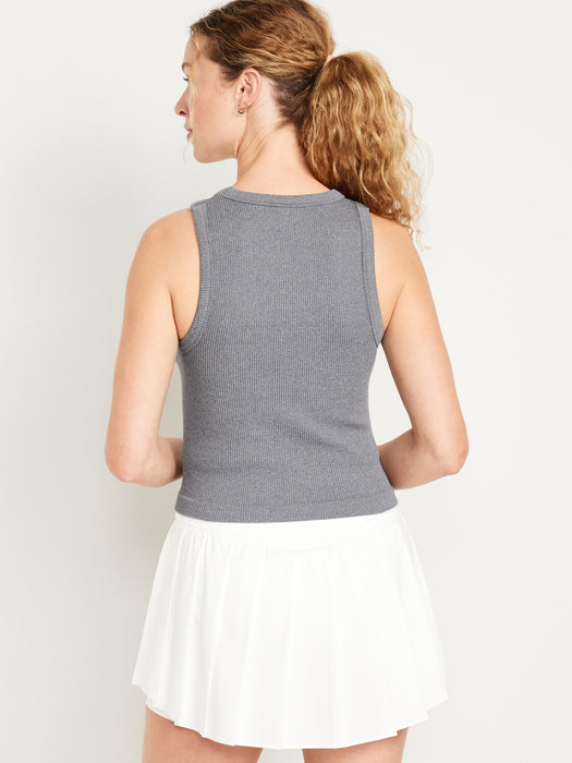 Exhale Nahtloses Geripptes Tanktop mit figurbetontem Schnitt